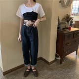 カットソー スーパークロップドトップス ボレロトップ | PlusNao | 詳細画像2 