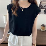 カットソー ノースリーブ Tシャツ | PlusNao | 詳細画像3