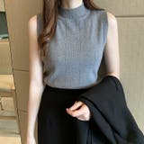ノースリーブニット レディース プチハイネック | PlusNao | 詳細画像17