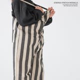 【ストライプサロペット】デザイン ストレッチ ズボン | PlusNao | 詳細画像12 