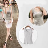 タンクトップ レディース リブ | PlusNao | 詳細画像6 