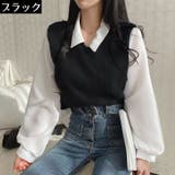 長袖カットソー 重ね着風 トップス | PlusNao | 詳細画像12 