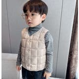 中綿ベスト ダウン風ベスト キッズ | PlusNao | 詳細画像2 