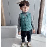 中綿ベスト ダウン風ベスト キッズ | PlusNao | 詳細画像4 