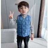 中綿ベスト ダウン風ベスト キッズ | PlusNao | 詳細画像9 