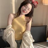 タンクトップ カップ付き ホルターネック | PlusNao | 詳細画像5 