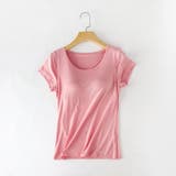 カップ付きTシャツ カップ付きカットソー ブラトップ | PlusNao | 詳細画像16 