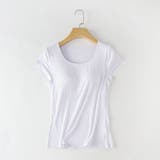 カップ付きTシャツ カップ付きカットソー ブラトップ | PlusNao | 詳細画像7 
