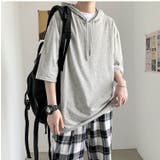 パーカー 五分袖 メンズ | PlusNao | 詳細画像3