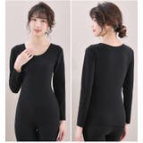 あったかシームレスインナー 長袖 大きいサイズ | PlusNao | 詳細画像5 