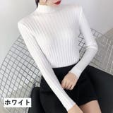 リブニット セーター ボトルネック | PlusNao | 詳細画像2