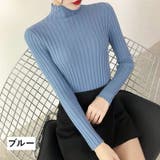 リブニット セーター ボトルネック | PlusNao | 詳細画像8