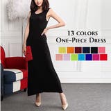 ノースリーブロングワンピース レディース 婦人服 | PlusNao | 詳細画像1