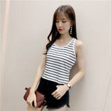 タンクトップ Uネック ノースリーブ | PlusNao | 詳細画像12 