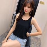 タンクトップ Uネック ノースリーブ | PlusNao | 詳細画像15 