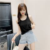 タンクトップ Uネック ノースリーブ | PlusNao | 詳細画像3 