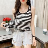 タンクトップ Uネック ノースリーブ | PlusNao | 詳細画像8 