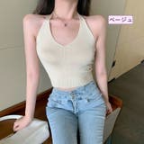 タンクトップ ホルターネック ノースリーブ | PlusNao | 詳細画像15 