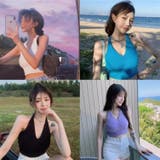 タンクトップ ホルターネック ノースリーブ | PlusNao | 詳細画像2 