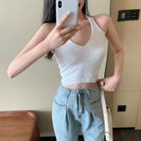 タンクトップ ホルターネック ノースリーブ | PlusNao | 詳細画像3 