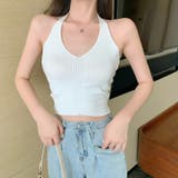 タンクトップ ホルターネック ノースリーブ | PlusNao | 詳細画像6 