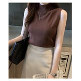 サマーニット ノースリーブ ハイネック | PlusNao | 詳細画像14 