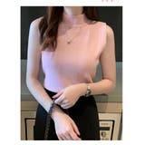 サマーニット ノースリーブ ハイネック | PlusNao | 詳細画像15 