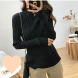 リブニット セーター ボトルネック | PlusNao | 詳細画像19 