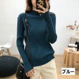 リブニット セーター ボトルネック | PlusNao | 詳細画像5 