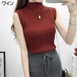 ノースリーブニット タートルネック レディース | PlusNao | 詳細画像11