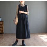 ジャンパースカート レディース 大きいサイズ | PlusNao | 詳細画像4 