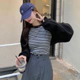 トレーナー プルオーバー 重ね着風デザイン | PlusNao | 詳細画像10