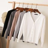 Vネックカーディガン レディース トップス | PlusNao | 詳細画像2 