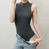 ノースリーブカットソー ボディスーツ レディース | PlusNao | 詳細画像4 