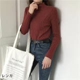 リブニット 長袖 ハイネック | PlusNao | 詳細画像12 