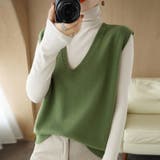 ベスト ニットノースリーブ 袖なし | PlusNao | 詳細画像3 