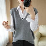 ベスト ニットノースリーブ 袖なし | PlusNao | 詳細画像9 