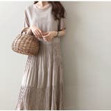 ティアードワンピース マキシワンピ レディース | PlusNao | 詳細画像10