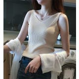 タンクトップ ノースリーブ リブ生地 | PlusNao | 詳細画像3 