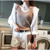 タンクトップ ノースリーブ リブ生地 | PlusNao | 詳細画像6 