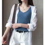 タンクトップ ノースリーブ リブ生地 | PlusNao | 詳細画像9 