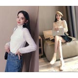 ブラウス シアートップス シアーシャツ | PlusNao | 詳細画像11