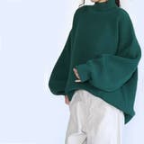 スポンジニットチュニック ビッグシルエット ドロップショルダー | PlusNao | 詳細画像12