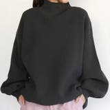 スポンジニットチュニック ビッグシルエット ドロップショルダー | PlusNao | 詳細画像4