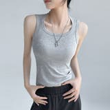 タンクトップ レディース ラウンドネック | PlusNao | 詳細画像12 