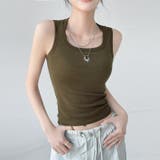 タンクトップ レディース ラウンドネック | PlusNao | 詳細画像14 