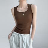 タンクトップ レディース ラウンドネック | PlusNao | 詳細画像5 