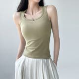 タンクトップ レディース ラウンドネック | PlusNao | 詳細画像6 