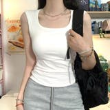 タンクトップ レディース ラウンドネック | PlusNao | 詳細画像9 