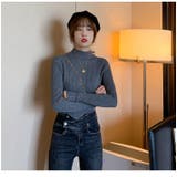 ハーフタートルネックニット 長袖 レディース | PlusNao | 詳細画像14